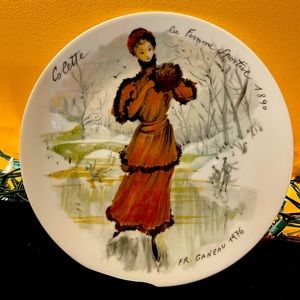 Vintage French Collectible Plate
